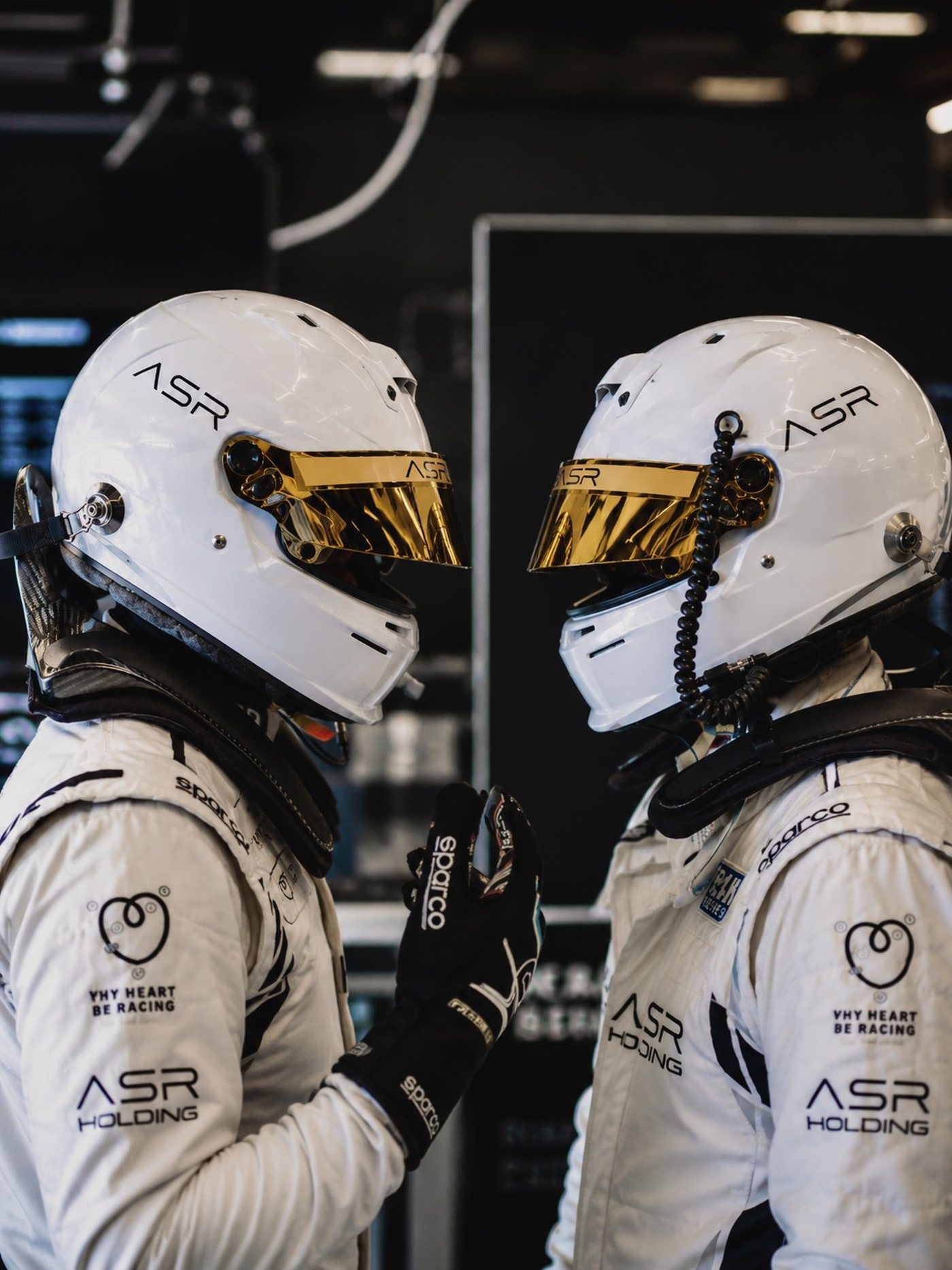 ASR Motorsport drivers before the race
