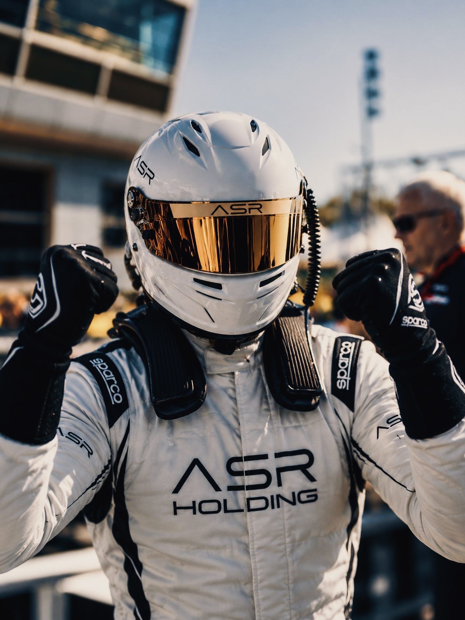 ASR Motorsport driver in the pit lane